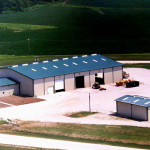 Steel equipment storage and workshop buildings complex