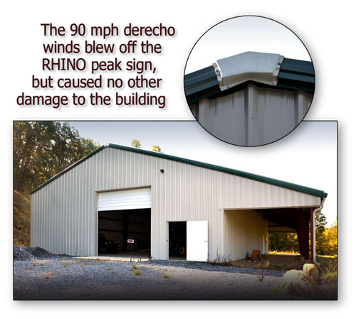 RHINO Metal Building before and after Superstorm Sandy