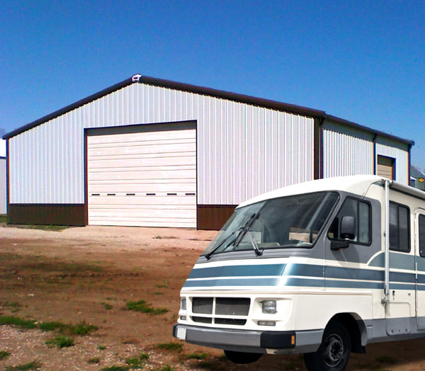 RHINO steel buildings work well for all types of RV and boat storage