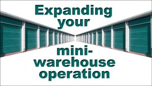 Green-doored mini-warehouse units