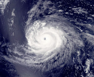 NOAA Satellite image of Hurricane/Typoon Ioke.