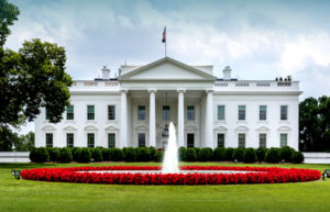 Photo of the US White House, which contains steel framing.