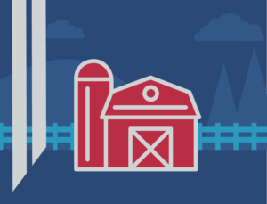 Iconic barn representing post on choosing pole barns or metal barns