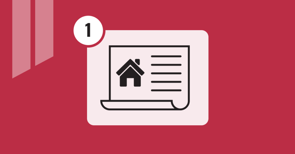 icon depicting a building permit for metal buildings