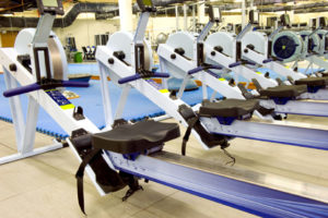 Photo of exercise machines in a fitness center.