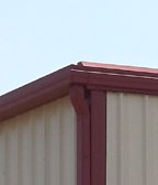 Photo of a RHINO gutter and downspout system.
